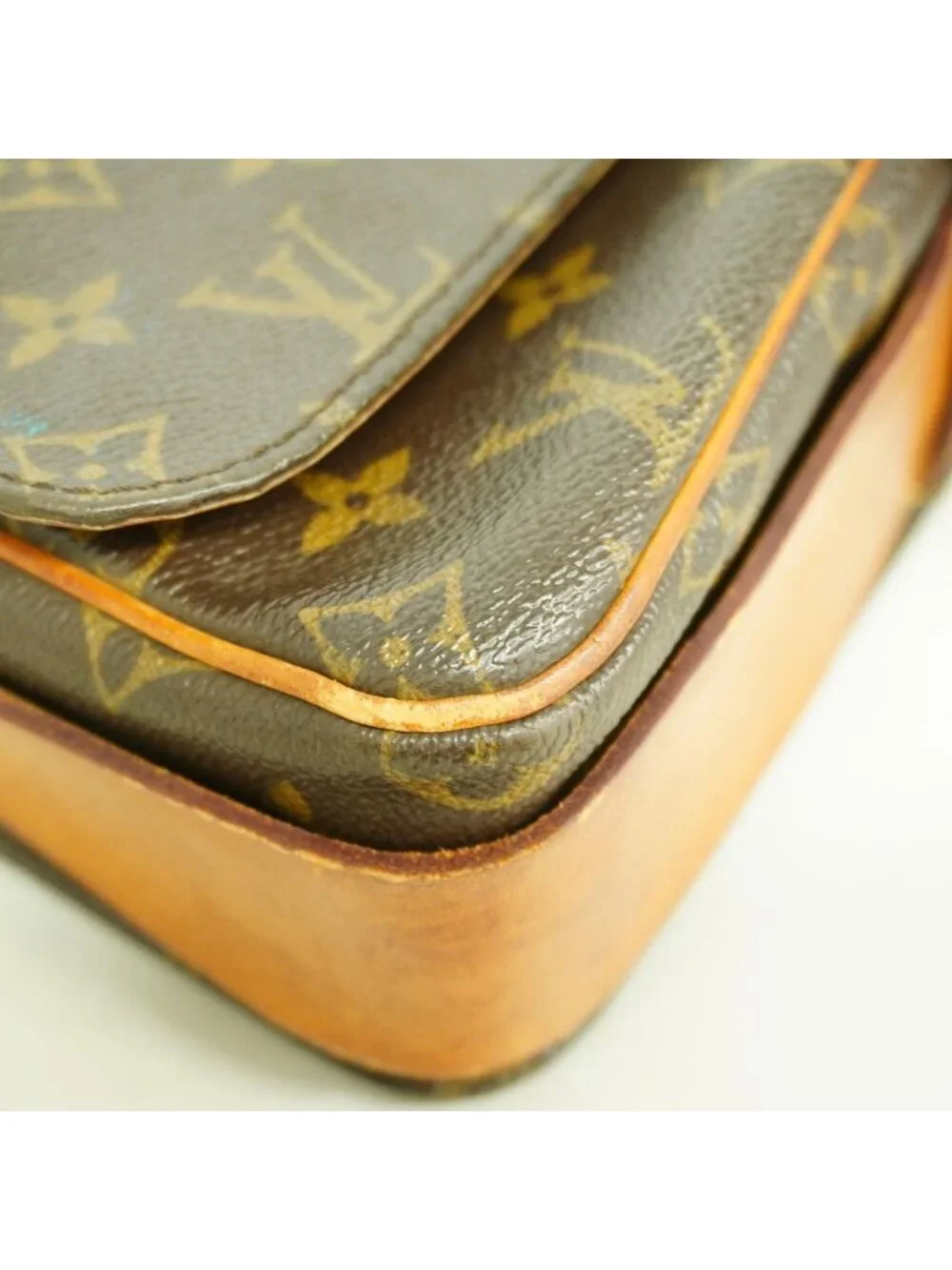 Louis Vuitton Shoulder Bag Monogram Cartesiere GM Brown